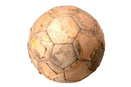 Isolated Old Ballの写真素材