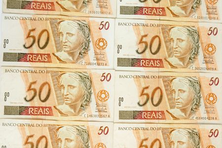 Brazil Real - Brazilian money fifty real. の写真素材