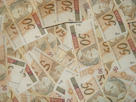 Brazilian money background