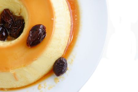 Pudding of milk with plum and caramel syrup .
の写真素材