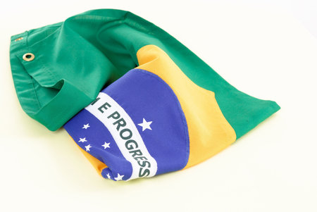 Photo of Brazil Republic National flag . 
