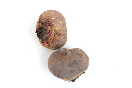 Fresh Beet Vegetable on white background.