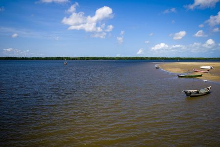 Tropical Scene : River in Northeast of Brazil .の写真素材