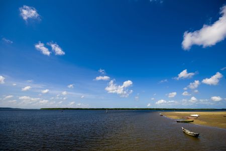 Tropical Scene : River in Northeast of Brazil .の写真素材
