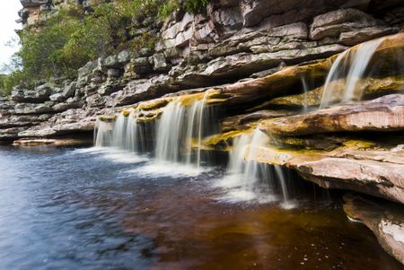 Nature Scene - Small waterfall in chapada diamantina - Brazil .の写真素材