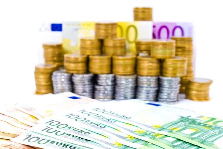 Paper money of Europe - Euro currencies .の写真素材