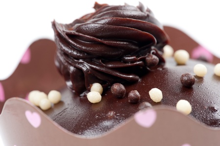 Detail of Delicious Chocolate Cup Cake . の写真素材