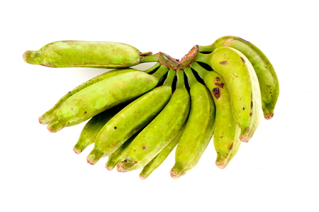 Banana fruit over white blackground .の写真素材