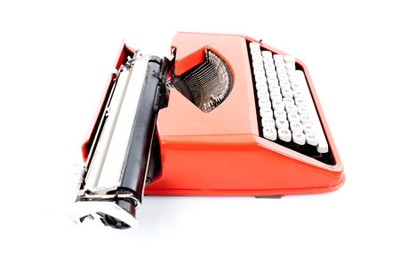 Old ribbon typewriter machine .