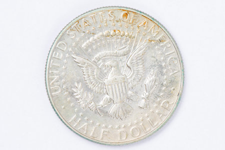United States half dollar coin .