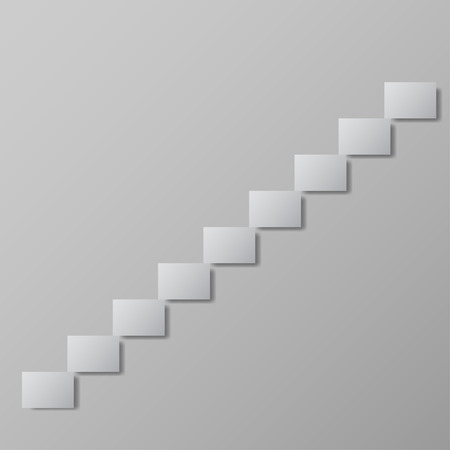 staircase upstairs grey vector illustration Conceptual imageのイラスト素材