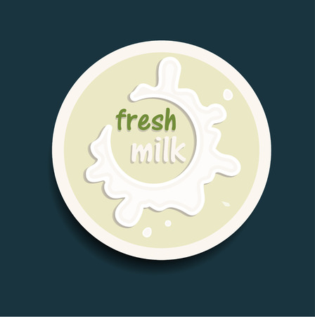 milk icon vector, milk web element, milk  badgeのイラスト素材