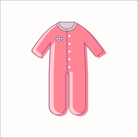 Baby romper icon. Baby romper symbol.  Baby romper bottom. Baby romper  .  Baby romper emblem. Baby romper label. Baby romper badge.のイラスト素材
