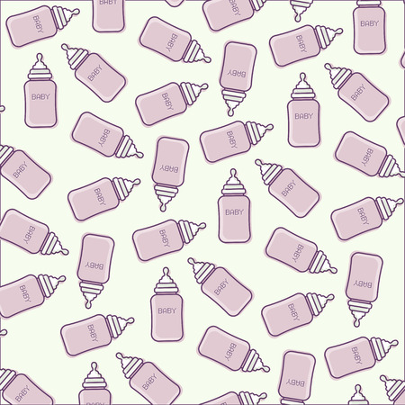 Baby nipple pattern.Baby nipple texture.Baby nipple decor background.Baby nipple banner.Baby nipple titleのイラスト素材