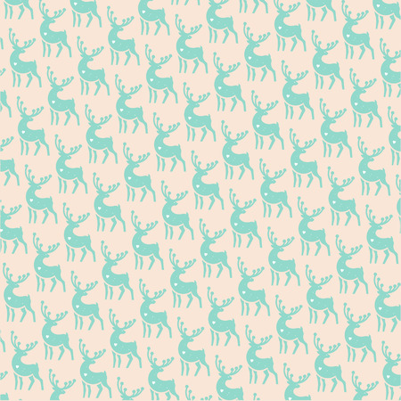 deer vector vintage pattern for print or wallpaperのイラスト素材