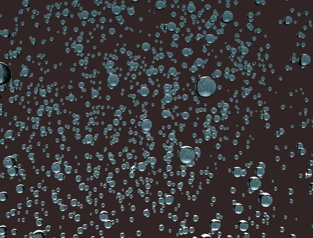 water bubbles abstract 3d rendering on dark bacgroundの写真素材