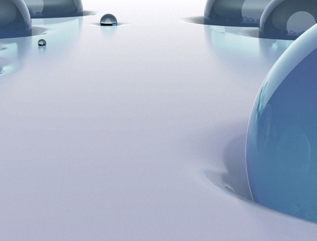 jelly blue geometric abstract 3d rendering backgroundの写真素材
