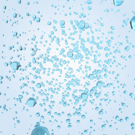 water bubbles splash . Abstract 3d rendering illustrationの写真素材