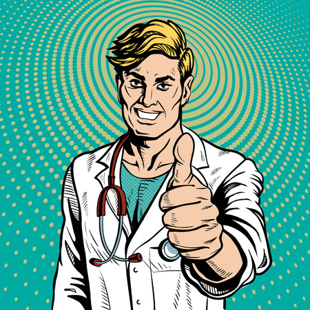 Doctor therapist medicine and health.のイラスト素材