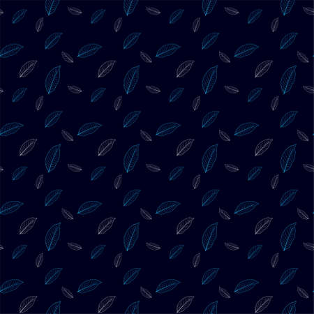 Vector seamless pattern with leavesのイラスト素材