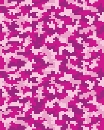 Seamless pattern of digital pink camouflageのイラスト素材