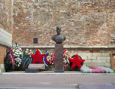 Memorial to soldier の写真素材