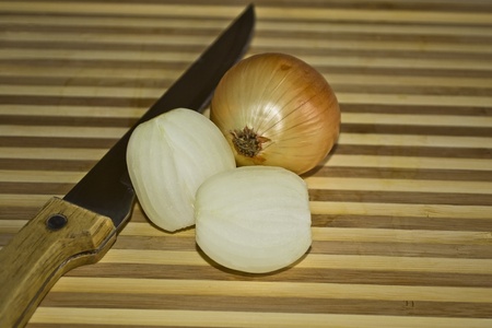 Still life with onionの写真素材