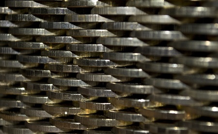 wall of coinsの写真素材