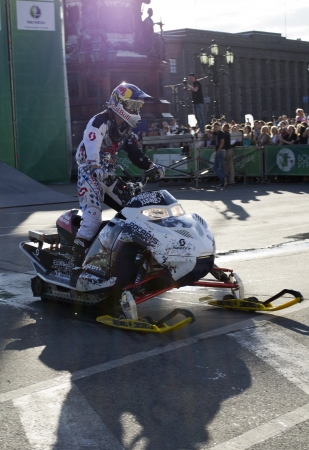 Motofreestyle-show in the festival of innovations and sport のeditorial素材