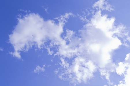 Texture of blue sky with cloudsの写真素材