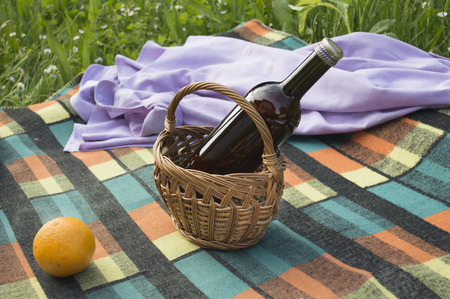 Detail of picnic accessoriesの写真素材