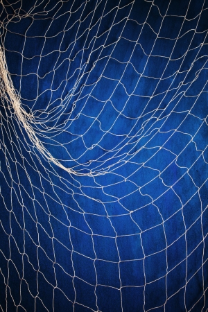 driftnet on blue background studio shot の写真素材