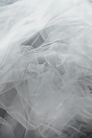 tulle fantasy background in white colorの写真素材