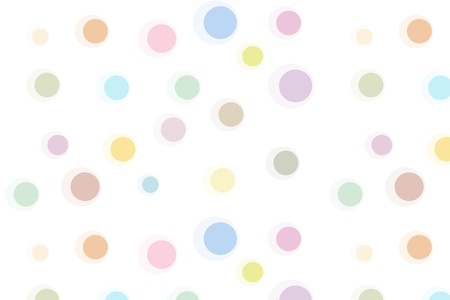 seamless pattern with circles in bright colors on white backgroundの写真素材