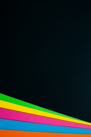 sheets of color paper studio shotの写真素材