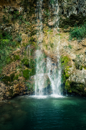 beautiful waterfall Veliki Buk, Lisine in Serbia, East Europeの写真素材