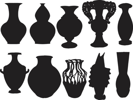 vases collection - vectorのイラスト素材