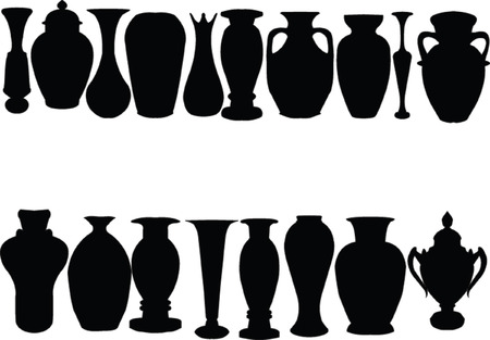 vases collection - vectorのイラスト素材