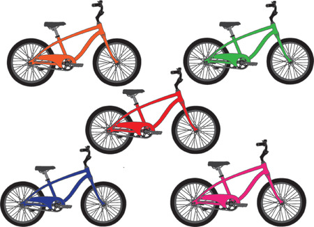 bicycle collection - vectorのイラスト素材
