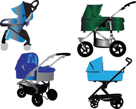  prams collectionのイラスト素材