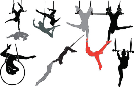 trapeze artists collectionのイラスト素材