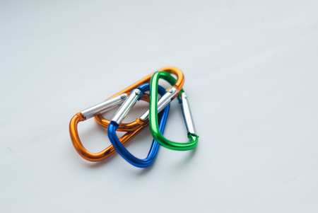 metal carabiner,の写真素材