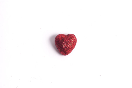 Valentine Day heart on white backgroundの写真素材