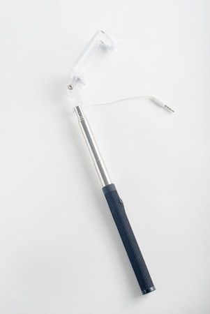 self-stick white background, youth gadget, mobile photography, device for hipsterの写真素材