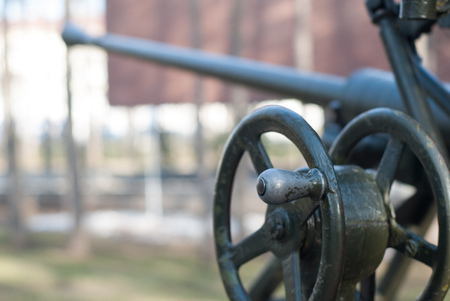 Soviet weapon of the second world war, the exhibit of a military Museum under the open sky,の写真素材