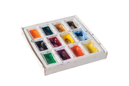 watercolor isolated on white backgroundの写真素材