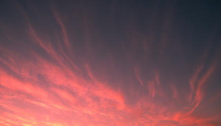 The glow of the Evening Sunset, summer sunset pinkの写真素材