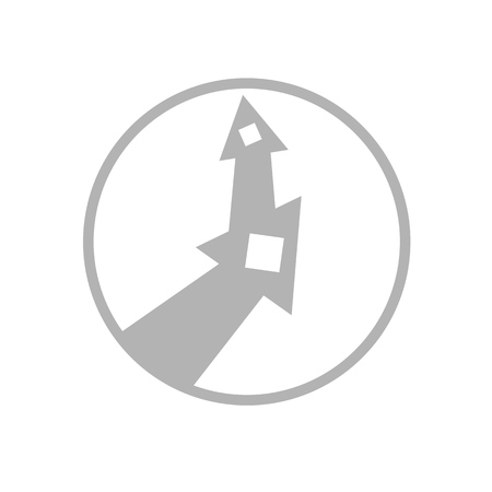 logo mechanism of simple shapes, vector logo,のイラスト素材
