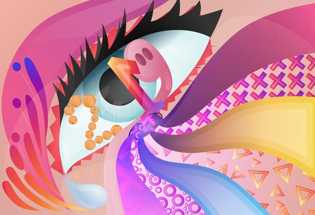 2019 banner, creative illustration fantasy,の写真素材