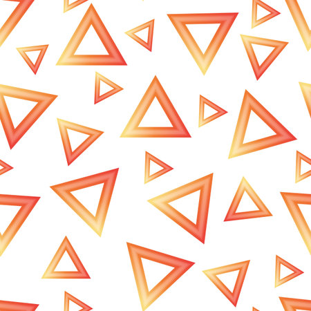Abstract Seamless Pattern. Seamless pattern with triangles. yellow triangle pattern . Vector...
